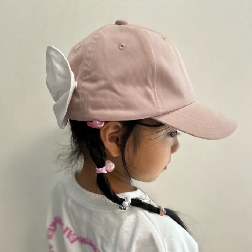 SNK003 キッズ 女の子 キャップ サンシェード付き 無地(コットン)