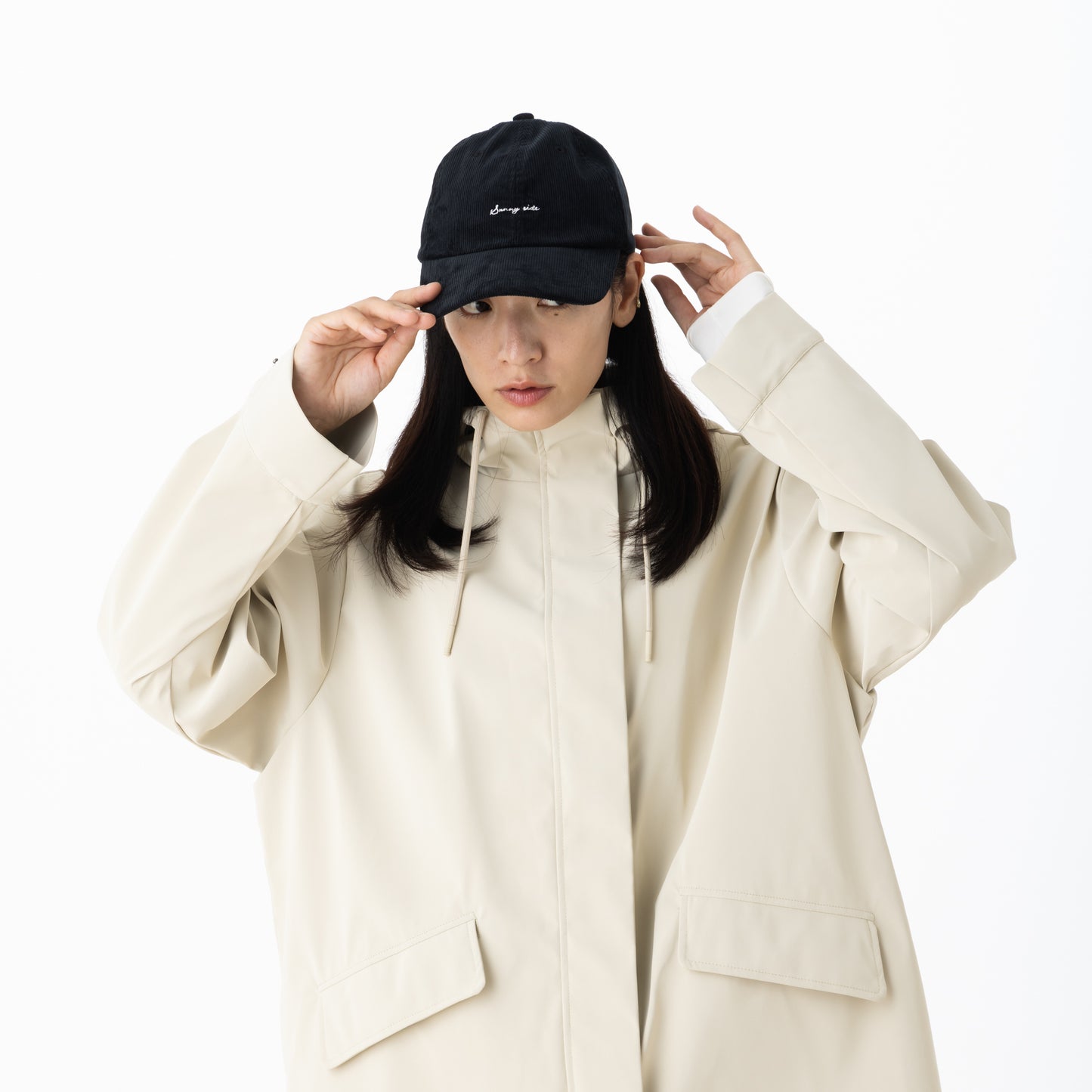 SNF001 キャップ ロゴ刺繍入り （コーデュロイ）