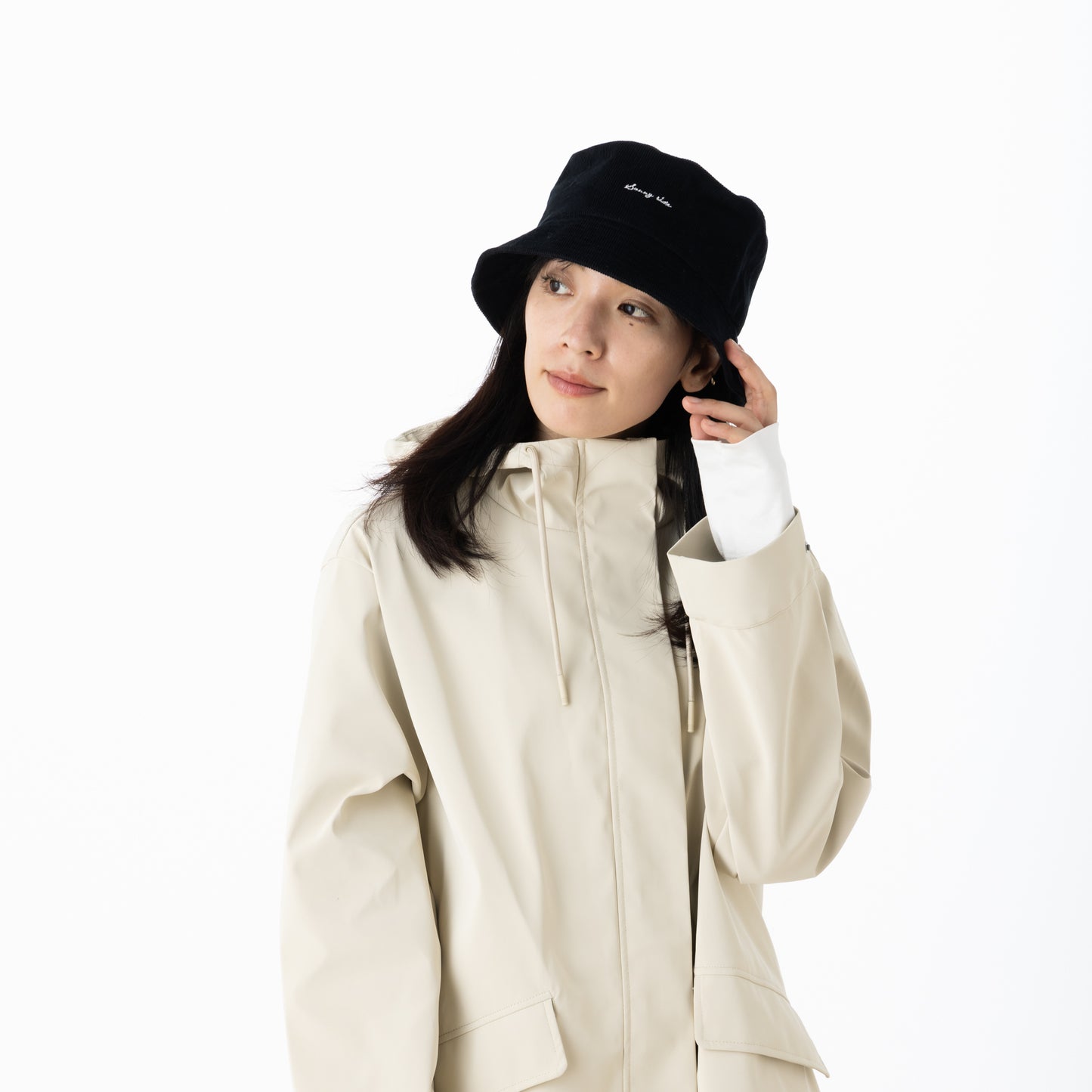 SNF002 バケットハット ロゴ刺繍入り (コーデュロイ)