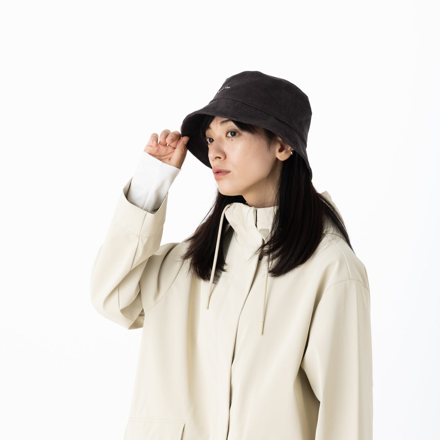 SNF002 バケットハット ロゴ刺繍入り (コーデュロイ)