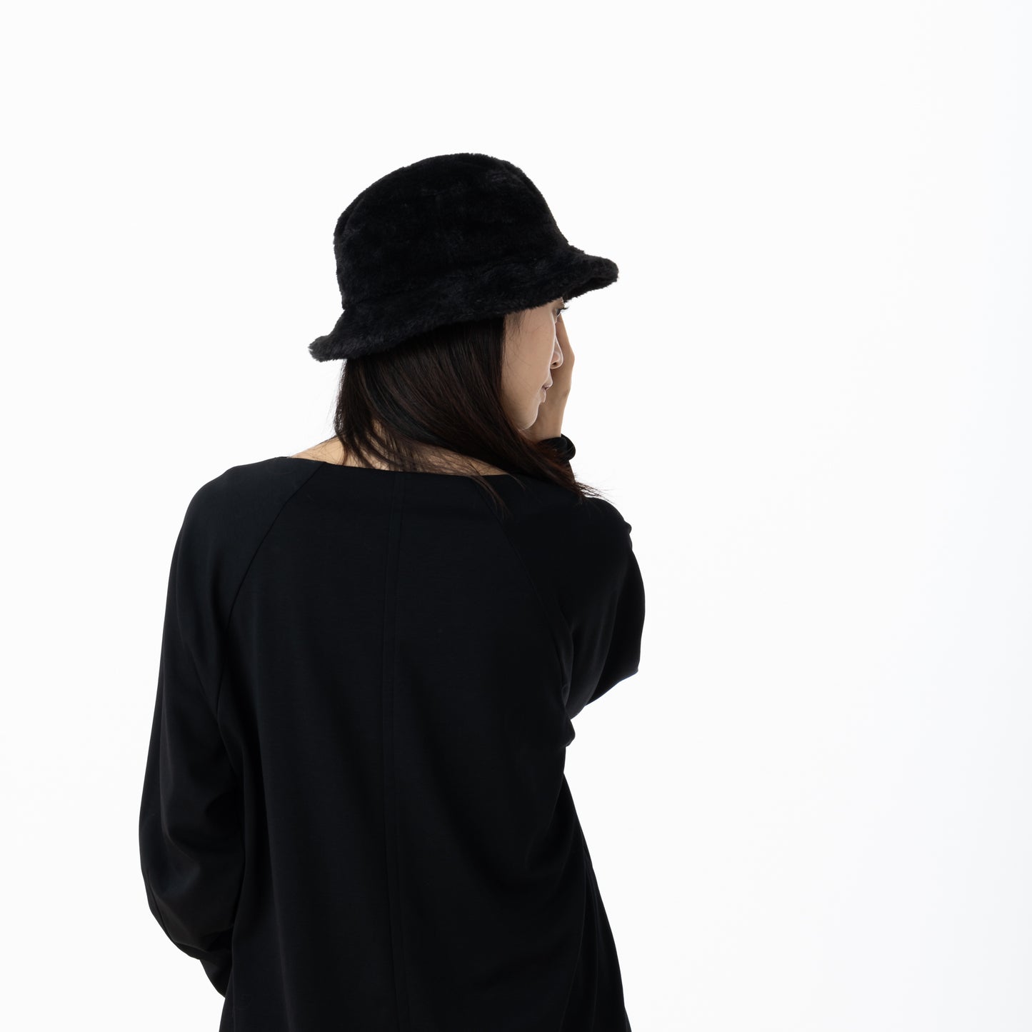 SNF003 ファーバケットハット （フェイクファー）