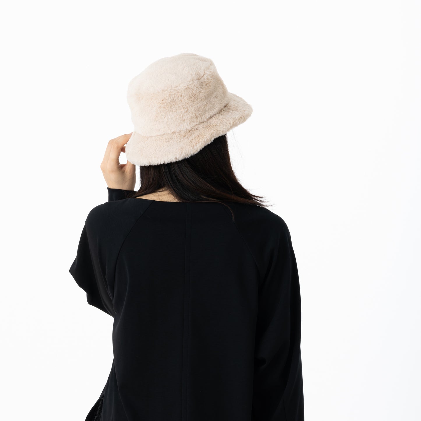 SNF003 ファーバケットハット （フェイクファー）